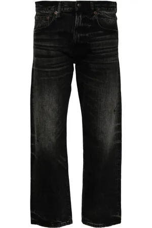 R13 Cropped jeans med høj talje