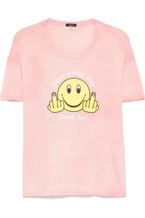 R13 T-shirt med grafisk tryk