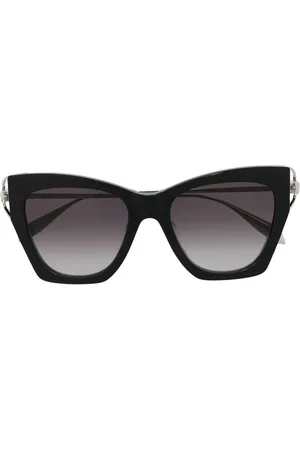 Alexander McQueen AM0375 cat-eye-solbriller