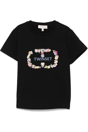 Twin-Set T-shirt med logobroderi