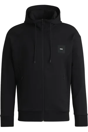 HUGO BOSS Hættetrøje med logo-applikation