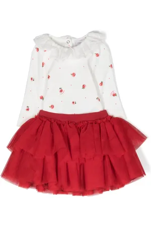 MONNALISA Babydragt med flæsedetalje