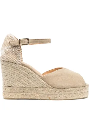 Castaner 110 mm Bianca espadriller med kilehæl