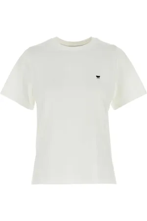 Max Mara Venaco T-shirt med logobroderi