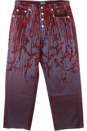 THUG CLUB Laserskårne jeans