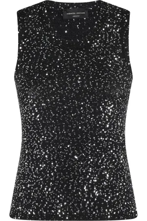 Roberto Collina Tanktop med pailletudsmykning