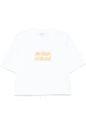 Maison Kitsuné T-shirt med broderet logo