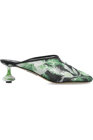 Loewe 45 mm mules med blomstret tryk
