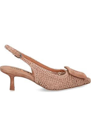Bibi Lou Slingback-sko med hæklet detalje