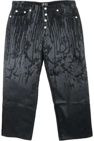 THUG CLUB Laserskårne jeans
