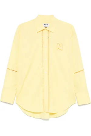 Msgm Skjorte med broderet logo