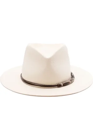 Brunello Cucinelli Fedora-hat med bred skygge