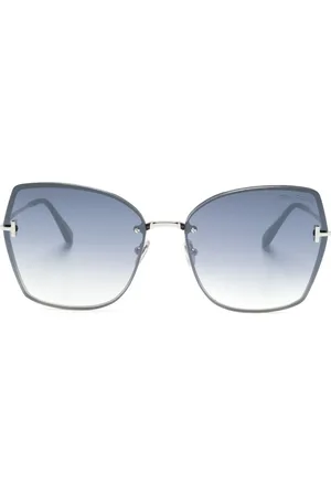Tom Ford Nickie solbriller med sommerfugl-stel