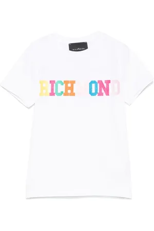 John Richmond T-shirt med broderet logo