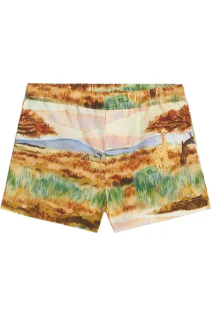 Roberto Cavalli Shorts med safaritryk