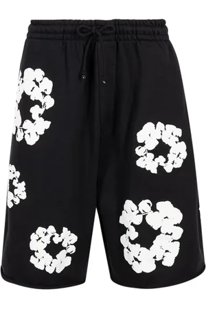 DENIM TEARS The Cotton Wreath "Black" shorts