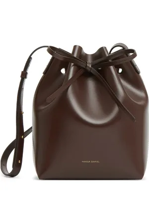 Mansur Gavriel Lille bucket-taske i læder