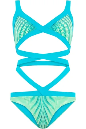 Roberto Cavalli Badedragt med Optical Glass-tryk