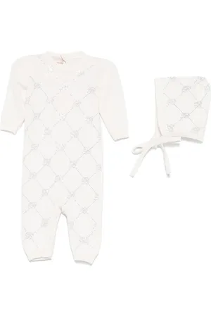 MISS BLUMARINE Babydragtsæt med krystallogo