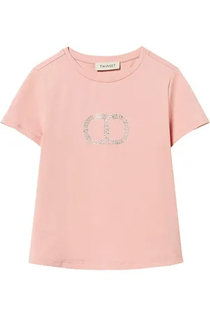 Twin-Set T-shirt med logoudsmykning