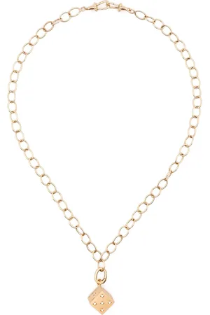 Marie Lichtenberg 18K yellow gold Dado diamond necklace