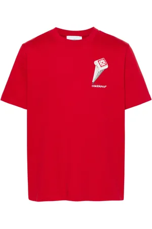 Casablanca T-shirt med Leaning Column-tryk