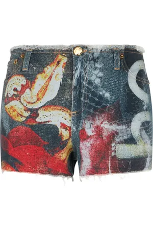 Roberto Cavalli Shorts med abstrakt tryk