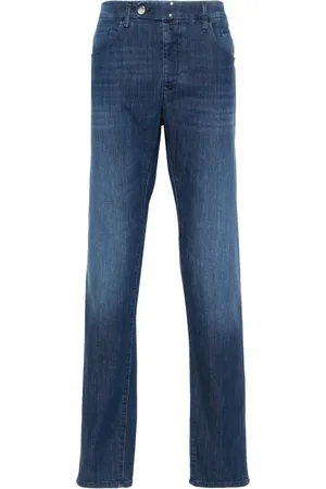 Incotex Jeans med logomærke og smalle ben