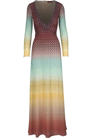 Missoni Lang kjole med gradueret effekt