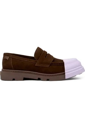 Camper Junction loafers i ruskind med aftagelig tåkappe