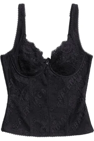 Balenciaga Allover Logo Lingerie-top