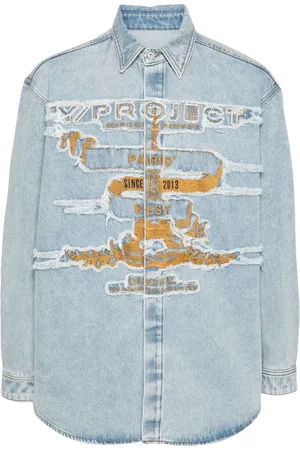 Y / PROJECT Denimjakke med slitageeffekt