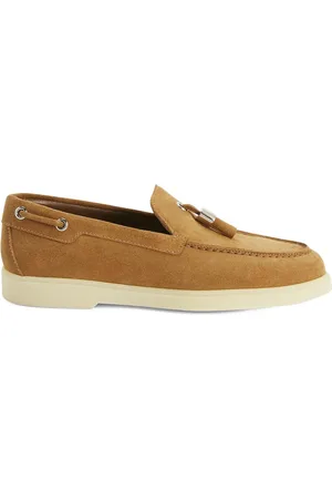 Giuseppe Zanotti Maui slip on-loafers i ruskind