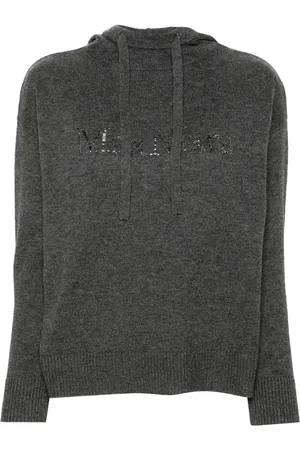 Max Mara Hættetrøje med krystallogo