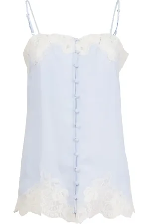FLEUR DU MAL Slip-top med blondekant og knapper