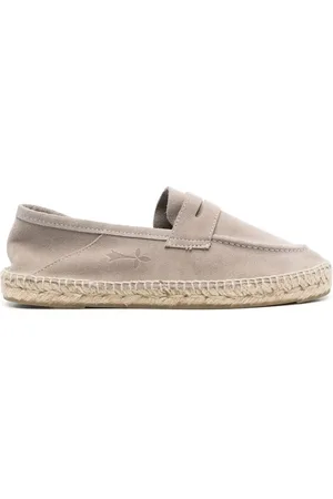 MANEBI Vintage espadriller i ruskind
