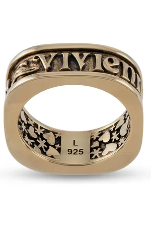 Vivienne Westwood Firkantet Scilly ring med indgravering