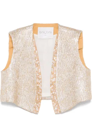 FORTE FORTE Krystaludsmykket vest