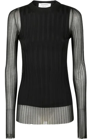 Sportmax Langærmet top med plisseringer