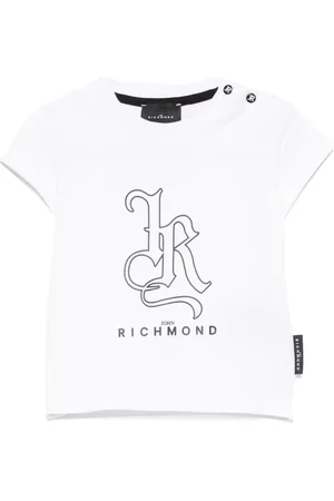 John Richmond T-shirt med logotryk