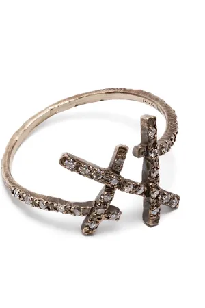 Noguchi Diamantring i 14 karat hvidguld
