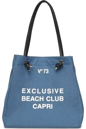 V°73 Tote med Beach Club-tryk
