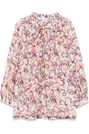 CENERE GB Bluse med blomstertryk