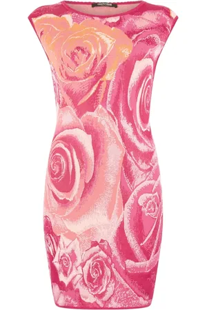 Roberto Cavalli Kort kjole med blomstertryk