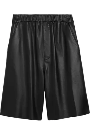 Ami Knælange lædershorts