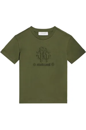 Roberto Cavalli T-shirt med logobroderi