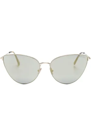 Tom Ford Oversize solbriller med lige stang