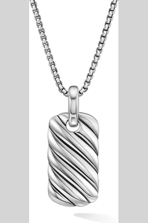 David Yurman Petite Sculpted Cable vedhæng i sterlingsølv (24 mm)