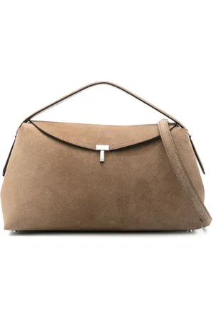 Totême T-Lock tote i ruskind