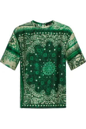 Roberto Cavalli T-shirt med bandana-tryk